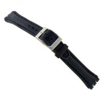 Horlogeband Swatch (alt.) 51643.01.19 Leder Zwart 19mm - thumbnail