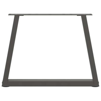 Salontafelpoten 2 st V-vormig 50x(42-43,3) cm staal antraciet