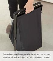 Yamazaki Tower wasmand 45 l Rechthoekig Polyester, Polypropyleen (PP), Staal Zwart - thumbnail