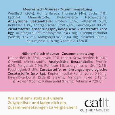 Catit Cuisine Kattenmousse, Zeevis, 90 g