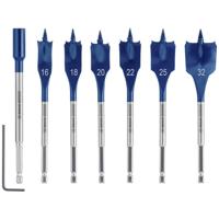 Bosch Accessories 2608900334 Hout-freesboorset 7-delig 16 mm, 18 mm, 20 mm, 22 mm, 25 mm, 32 mm Gezamenlijke lengte 152 mm Zeskant schacht 7 stuk(s) - thumbnail