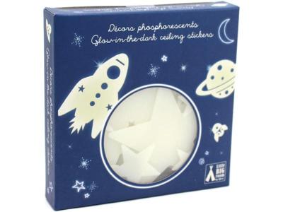 Lichtgevende stickers Mission Espace - DJECO doorzichtig Lichtgevende stickers Mission Espace - DJECO doorzichtig
