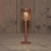 Anna's collection tafellamp solar 1led 25.5x9cm terra - thumbnail