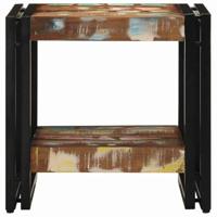 Salontafel Multikleur 40 x 40 x 38 cm massief gerecycled hout - thumbnail