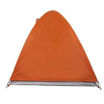 Tent 2-persoons 254x135x112 cm 185T taft grijs en oranje Tent 2-persoons 254x135x112 cm 185T taft grijs en oranje