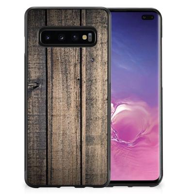 Samsung Galaxy S10+ Grip Case Steigerhout Samsung Galaxy S10+ Grip Case Steigerhout