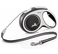 Flexi New Comfort - Hondenriem - Koord - Zwart - XS - 3M - thumbnail