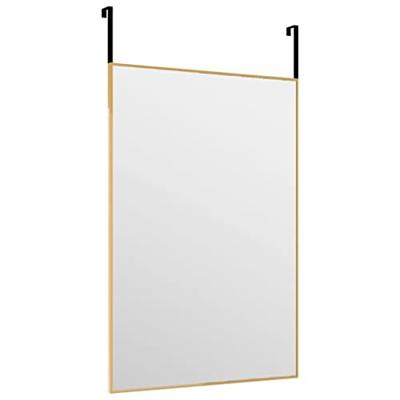VidaXL Deurspiegel 40x60 cm glas en aluminium goudkleurig