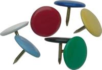 Q-CONNECT punaises, geassorteerde kleuren, doosje van 120 stuks - thumbnail