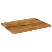 Tafelblad rechthoekig 80x60x2,5 cm massief mangohout - thumbnail