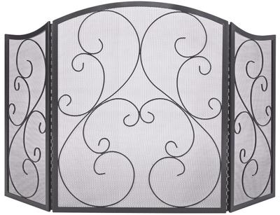 Practo Home - Haardscherm - Design Klassiek Zwart - 122 x 75,5cm