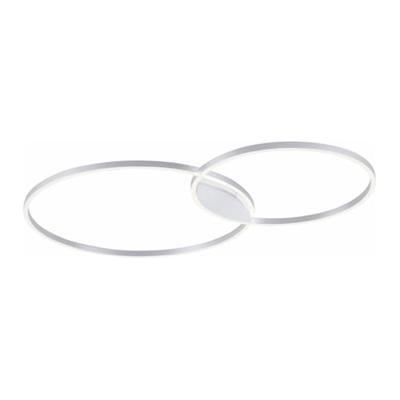 Paul Neuhaus Design plafondlampQ-Kate 2-rings 124cm grijs - 6590-95