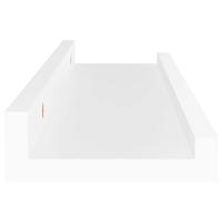 Wandschappen 4 st 40x9x3 cm wit - thumbnail