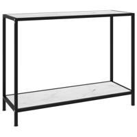 Wandtafel 100x35x75 cm gehard glas wit - thumbnail