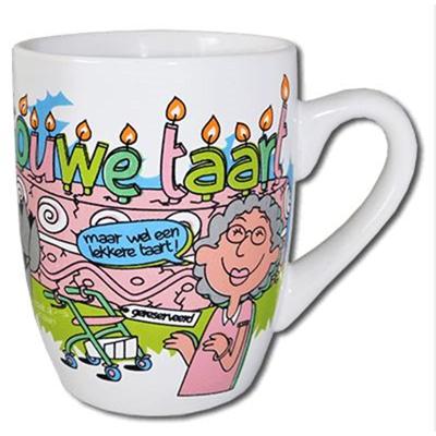 Cartoonmok ouwe taart