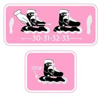 Pattini in linea regolabili - STAMP - SKIDS CONTROL - Taglia 30-33 - Rosa - thumbnail