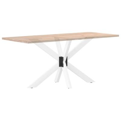 Eettafelpoot spider vorm 120x68x(72-73) cm staal wit