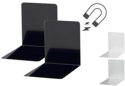 Boekensteun maul staal 14x12x14cm magnetisch zwart