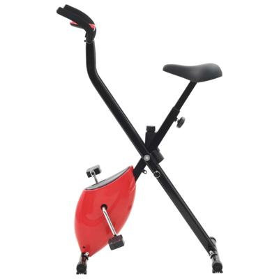 vidaXL Hometrainer X-bike bandweerstand rood vidaXL Hometrainer X-bike bandweerstand rood