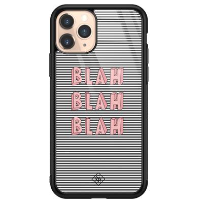 iPhone 11 Pro glazen hardcase - Blah blah blah
