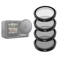 Telesin CPL+ND8/16/32 Lens Filter Kit 4-pack Osmo Action 3/4 - thumbnail