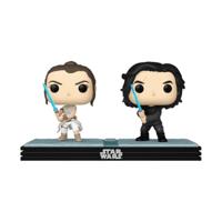 Star Wars Moments Funko Pop Vinyl: Rey & Kylo Ren 2-Pack (Glow in the Dark) - thumbnail