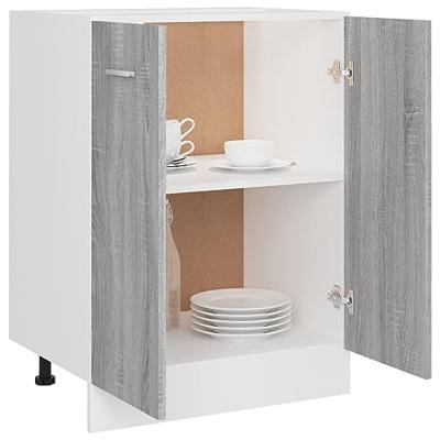 Onderkast Lyon 60x46x81,5 cm grijs sonoma eikenkleurig