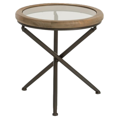 J-Line Bijzettafel 'Thierry' Ø50cm