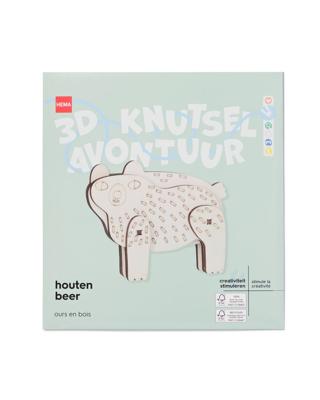 HEMA Bouwplaat houten beer