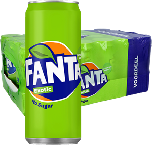 Fanta exotic no sugar blik (24x 33cl)
