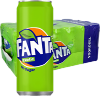 Fanta exotic no sugar blik (24x 33cl) - thumbnail