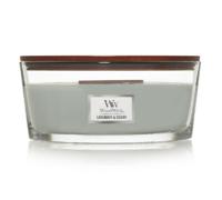 WoodWick Geurkaars Ellipse Lavender & Cedar - 9 cm / 19 cm - Geurkaars in Glas - Houten Lont - thumbnail