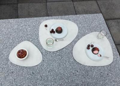 LIND DNA Onderzetters Nupo - Leer - Metallic - 13 x 11 cm - 4 Stuks