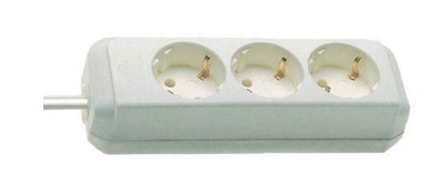 Brennenstuhl 1158610030 Stekkerdoos 3-voudig Wit Randaarde stekker 1 stuk(s)