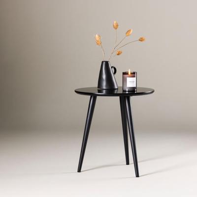 Nohr Ronde Bijzettafel 'Zakia' 48cm, kleur Zwart