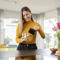 Xavax Barista-melkkannetje Van RVS Melkschuimkannetje 350ml Zwart Mat - thumbnail