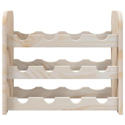 Wijnrek 43x25x37 cm massief grenenhout