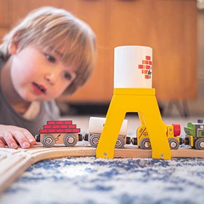 Bigjigs houten trein constructie met lading Bigjigs houten trein constructie met lading