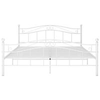 Bedframe metaal wit 140x200 cm - thumbnail