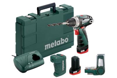 Metabo PowerMaxx BS Basic 10,8V Boorschroevendraaier met 2x 2,0Ah accu + PowerMaxx Adapter + 9-dlg bitset Metabo PowerMaxx BS Basic 10,8V Boorschroevendraaier met 2x 2,0Ah accu + PowerMaxx Adapter + 9-dlg bitset