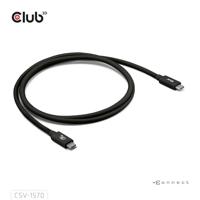 Club3D USB4 Gen 4x2 80Gbps 240W USB Type-C 1.2m USB-IF gecertificeerd - thumbnail