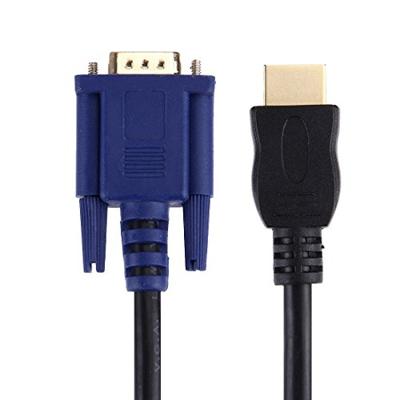1 8 m HDMI Male naar VGA mannelijke 15PIN Video Cable(Black)