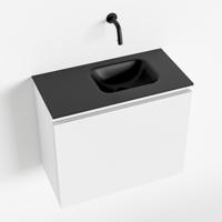 MONDIAZ OLAN 60cm toiletmeubel talc. LEX wastafel urban rechts geen kraangat - thumbnail