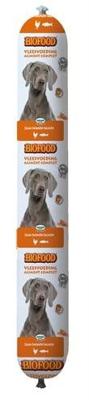BF Petfood Vleesvoeding worst kip met zalm hondenvoer (800 g) 2 x 800 g