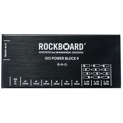 RockBoard ISO Power Block V9 IEC multi-voeding voor effectpedalen