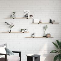 Boekenplank Bord 4 pcs Bruin 100 x 40 x 1.5cm Spaanplaat - thumbnail