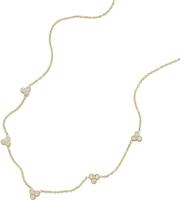 Fossil JF04115710 Ketting Sutton staal-zirconia goudkleurig-wit 40-46 cm - thumbnail