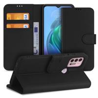 Motorola Moto G20 | G30 | G10 Hoesje Zwart met Pasjeshouder - thumbnail