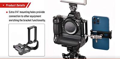 SUNWAYFOTO PNL-Z6IIG L Plaat/Beugel Gewijd voor Nikon Z6II/Z7II Camera w Batterij Grip Arca/RRS Compatibel