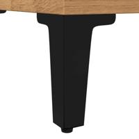 Badkamerkast 30x30x100 cm bewerkt hout artisanaal eikenkleurig - thumbnail